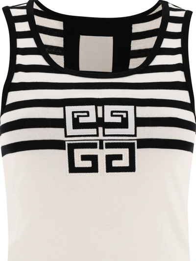 Shop Givenchy 4g Tank Top In White