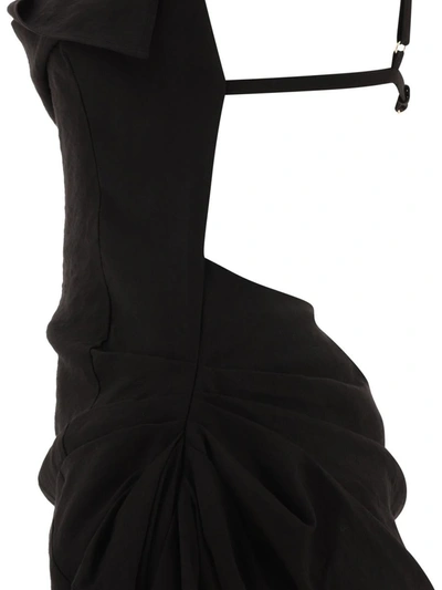Shop Jacquemus "la Robe Saudade" Dress In Black