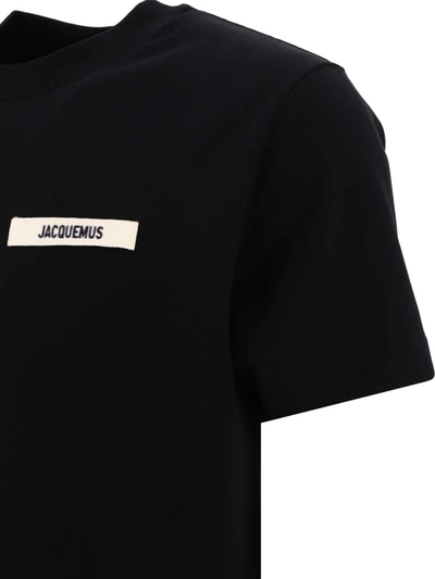 Shop Jacquemus "le T-shirt Gros Grain" T-shirt In Black