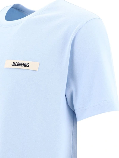 Shop Jacquemus "le T-shirt Gros Grain" T-shirt In Blue