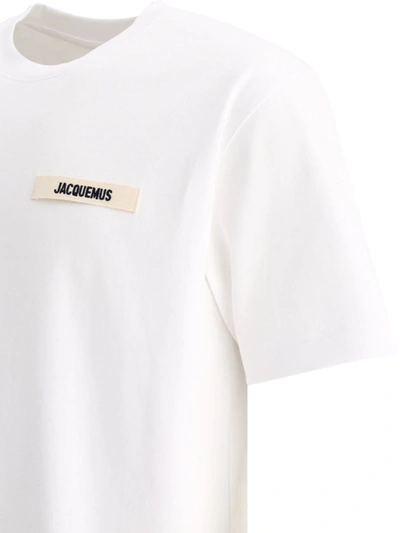 Shop Jacquemus "le T-shirt Gros Grain" T-shirt In White