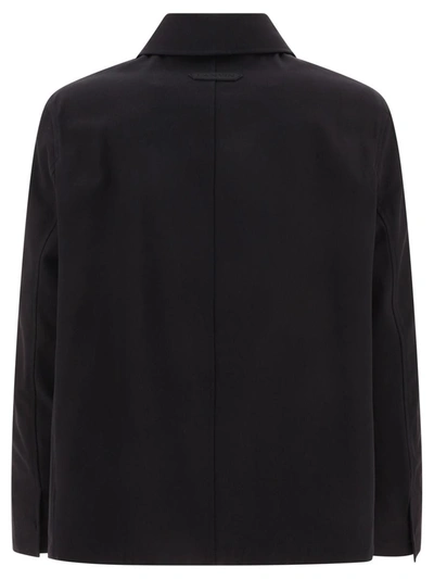 Shop Lanvin Cocoon Overshirt In Black
