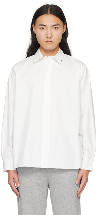 Shop C2h4 White Staff Uniform Shirt In Opal White