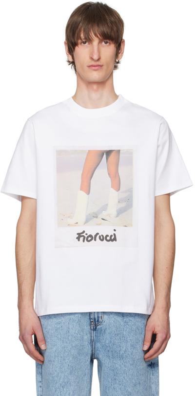 Shop Fiorucci White Legs Polaroid T-shirt