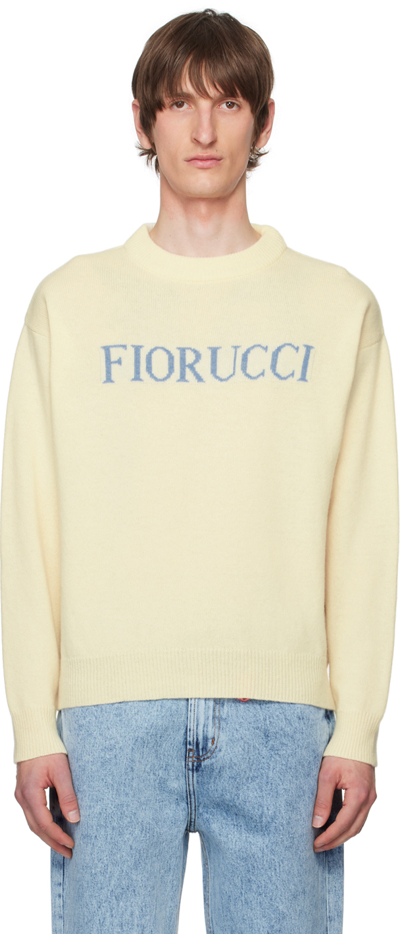 Shop Fiorucci Off-white Heritage Sweater In Cream