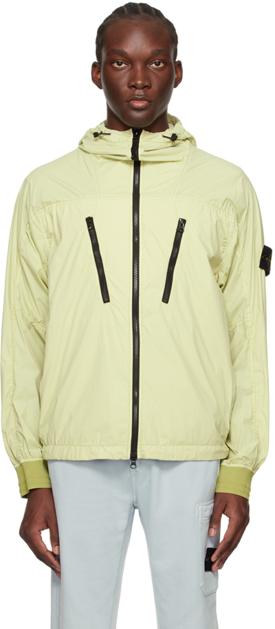 Shop Stone Island Green Packable Jacket In V0051 Pistachio