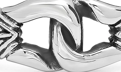 Hmy Jewelry Stainless Steel Double Chain Bracelet In Metallic