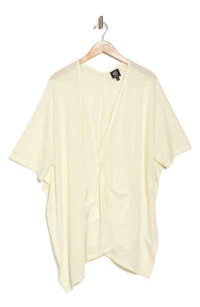 Shop Bobeau Short Sleeve Pocket Cardigan In Cream