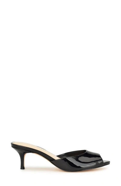 Shop Nine West Lill Kitten Heel Pump In Nero