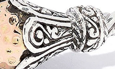 Samuel B. Twisted Bangle Bracelet In Silver And Gold