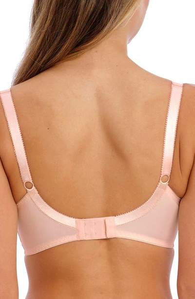 Fantasie Fusion Lace Underwire Padded Plunge Bra In Blush