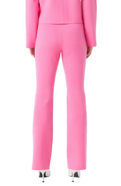 Endless Rose Flare Knit Pants In Pink