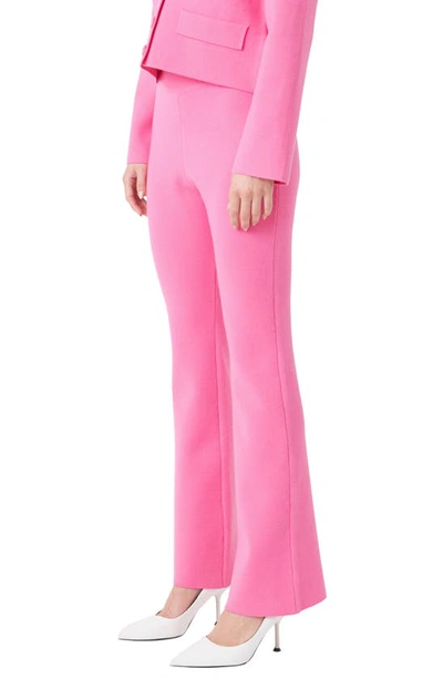 Endless Rose Flare Knit Pants In Pink