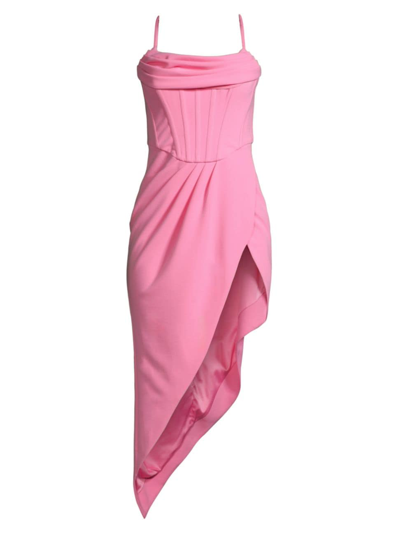Shop Bardot Women's Leighton Bustier Midi-dress In Candy Pink