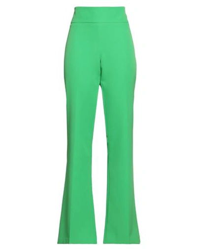 Shop Sandro Ferrone Woman Pants Light Green Size 10 Polyester, Elastane