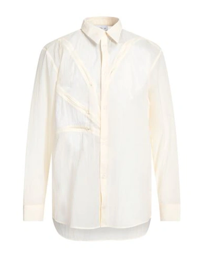 Shop Post Archive Faction Paf Post Archive Faction (paf) Man Shirt Ivory Size L Nylon In White