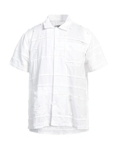 Shop Engineered Garments Man Shirt White Size Xl Cotton