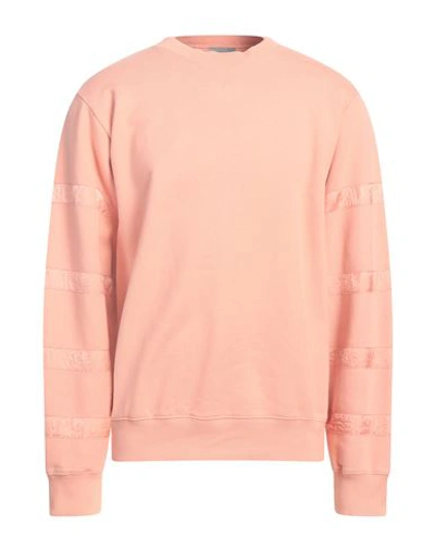 Shop Dior Homme Man Sweatshirt Salmon Pink Size M Cotton, Polyamide
