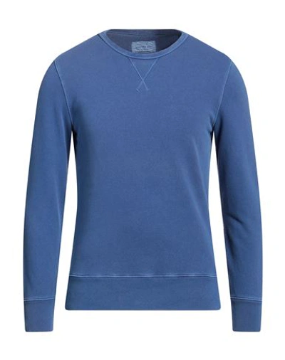 Shop Bowery Man Sweatshirt Blue Size Xxl Cotton