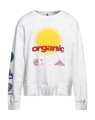 Shop Oamc Man Sweatshirt White Size Xl Cotton