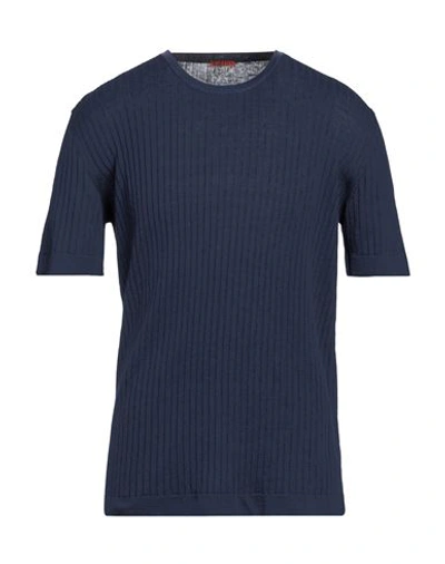 Shop Barena Venezia Barena Man Sweater Navy Blue Size L Linen, Cotton
