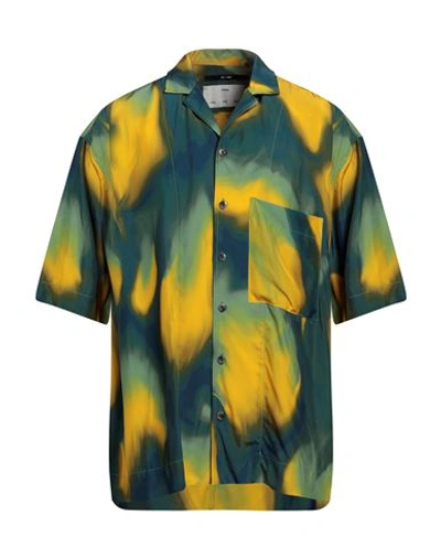 Song For The Mute Man Shirt Yellow Size 42 Viscose In Yellow