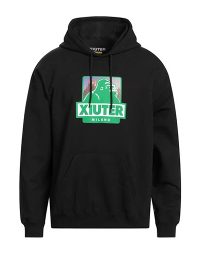 Shop Iuter Man Sweatshirt Black Size L Cotton