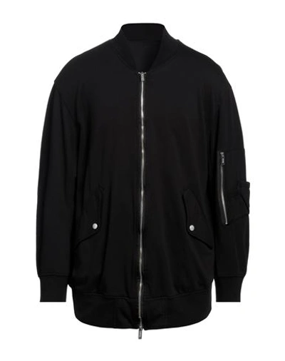 Shop Undercover Man Sweatshirt Black Size 5 Cotton, Polyurethane