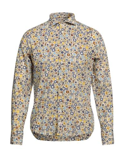 Shop Panama Man Shirt Light Yellow Size M Cotton