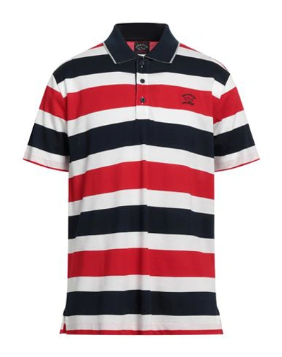Shop Paul & Shark Man Polo Shirt Red Size L Cotton