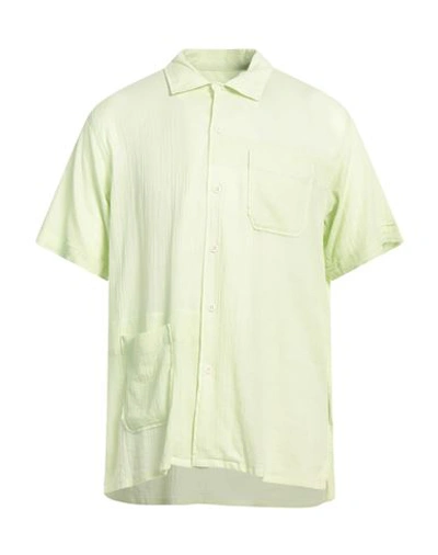 Shop Engineered Garments Man Shirt Acid Green Size M Cotton