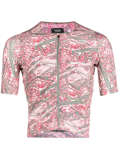 Shop Pas Normal Studios Pink T.k.o. Mechanism Pro Cycling Jersey In Neutrals