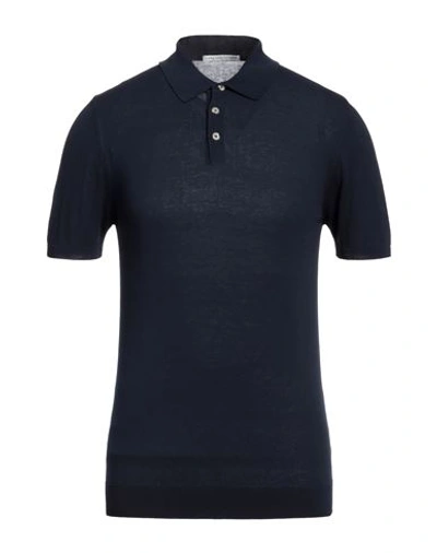 Shop Grey Daniele Alessandrini Man Sweater Navy Blue Size 40 Cotton