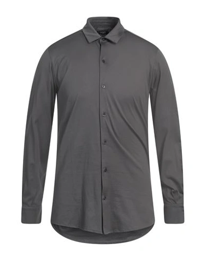 Shop Liu •jo Man Man Shirt Lead Size L Cotton In Grey