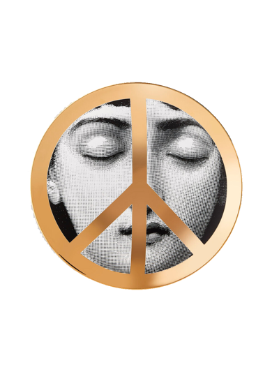 Shop Fornasetti N.403 Wall Plate Peace Gold