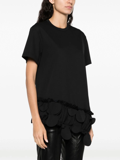 Shop Comme Des Garçons Layered Detailed T-shirt Black