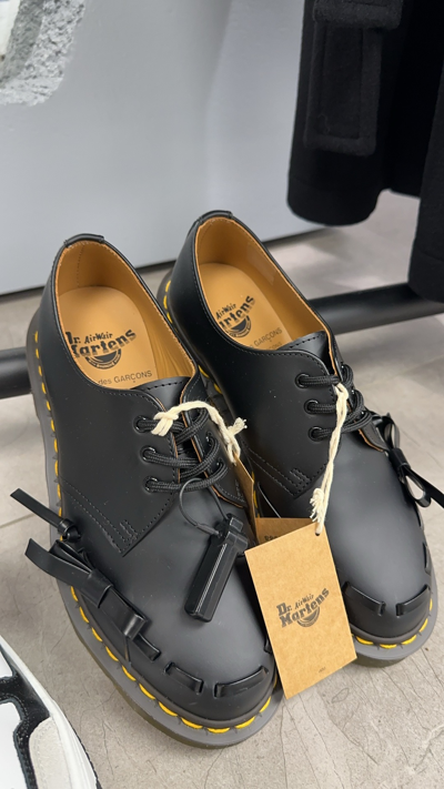Shop Comme Des Garçons X Dr Martens Oxford Shoes With Bow