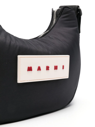 Shop Marni Logo Appliqué Crossbody Bag