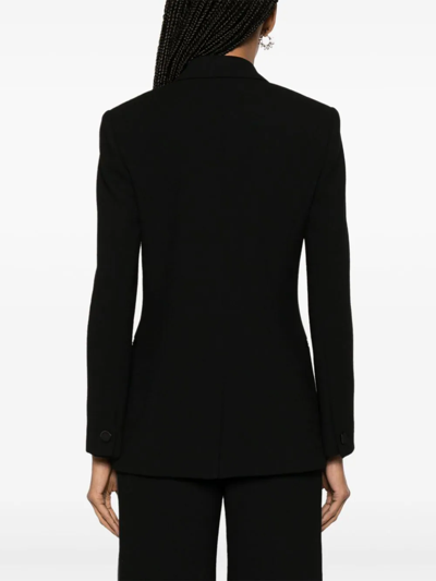 Chloé Crystal-embellished Satin-trimmed Wool-crepe Blazer