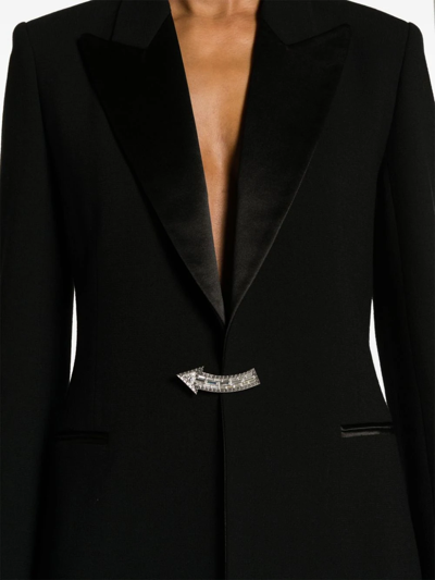 Shop Chloé Wool Tuxedo Coat Black