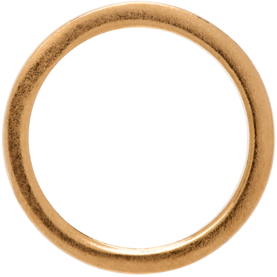 Maison Margiela Engraved Numbers Single Earring In 950 Yellow Gold Plat