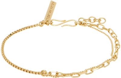 Shop Dries Van Noten Gold Chain Bracelet In 954 Gold
