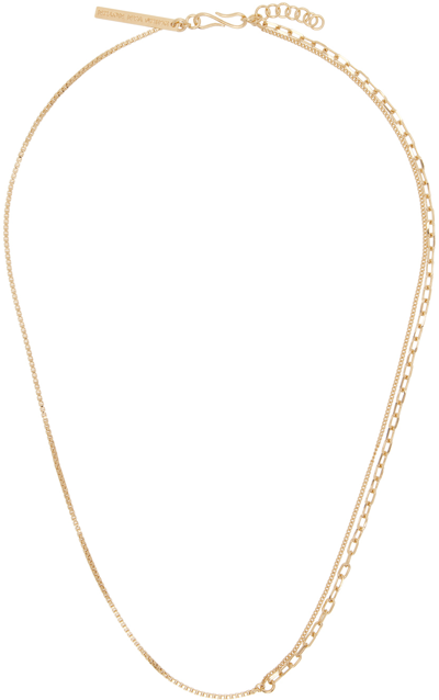 Shop Dries Van Noten Gold Chain Necklace In 954 Gold