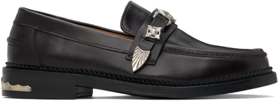 Shop Toga Virilis Ssense Exclusive Brown Loafers In Dark Brown