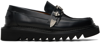 Shop Toga Virilis Black Shark Sole Loafers