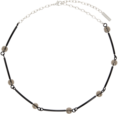 Shop Hugo Kreit Black Particle Chain Necklace
