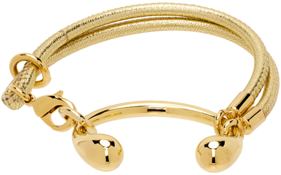 Shop Hugo Kreit Ssense Exclusive Gold Buckle Bracelet