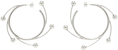 Shop Hugo Kreit Silver Vortex Hoop Earrings