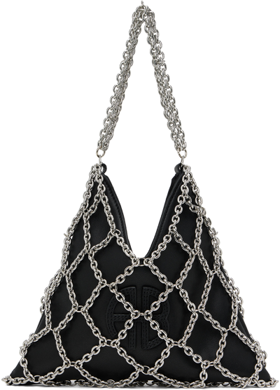 Shop Anine Bing Black Mini Gaia Chain Bag