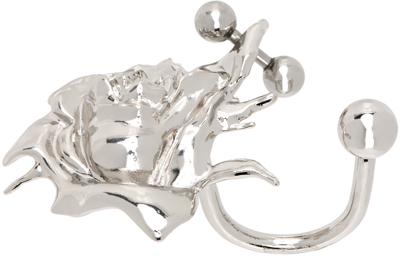 Shop Justine Clenquet Silver Betsy Ring In Palladium